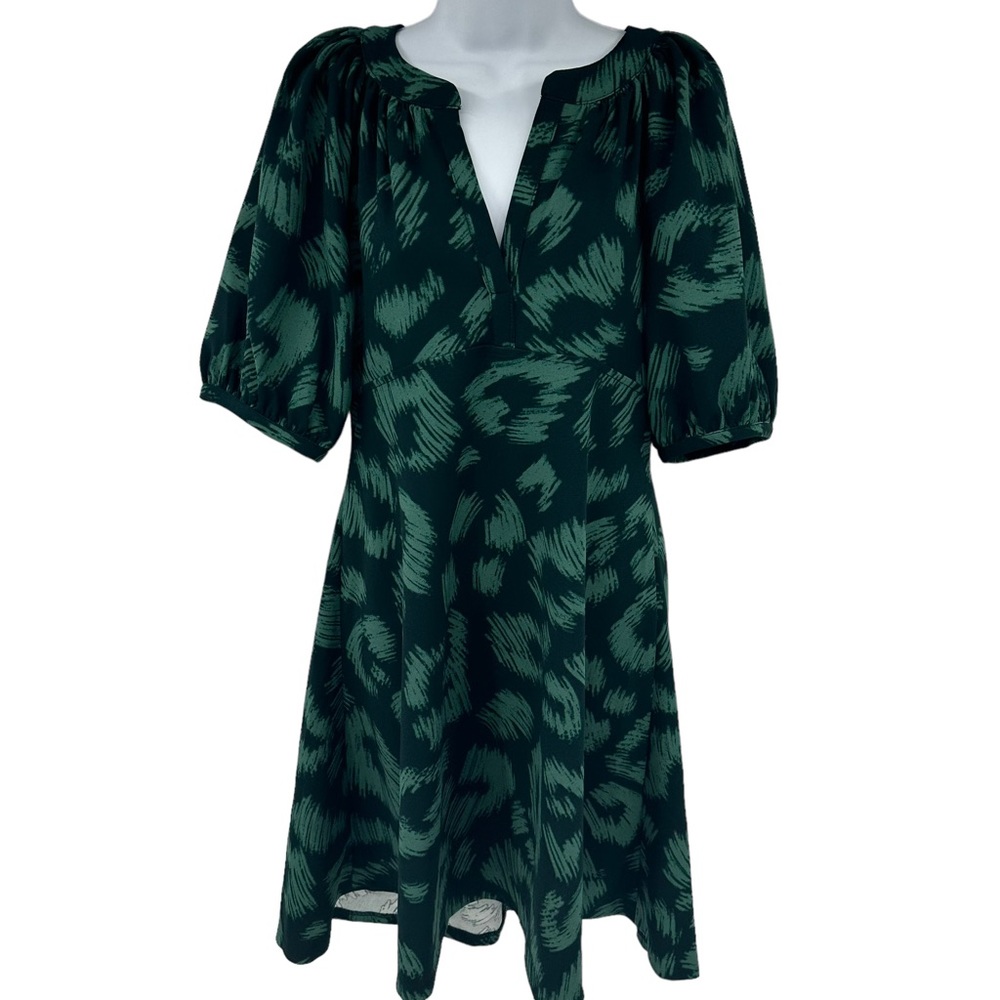 Calvin Klein Green Short Sleeve Dress 10 Like New